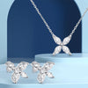 1.2 Carat D Color Moissanite Pendant Necklace for Women S925 Sterling Silver Earrings Sparkling Fine Jewelry Set Wedding Gift - EverlyCrafted