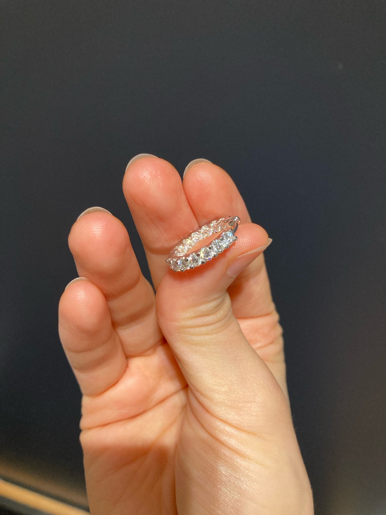 2.6ctw D Color Moissanite Hoop Earrings in 925 Sterling Silver - EverlyCrafted