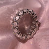 7.5ctw 925 Sterling Silver Oval Engagement Eternity Ring - EverlyCrafted