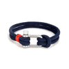 Black Stainless Steel U-Shape Survival Bracelet - EverlyCrafted