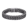 Punk Men's 12mm Wide Cuban Link Chain Bracelet - EverlyCrafted