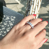 7.5ctw 925 Sterling Silver Oval Engagement Eternity Ring - EverlyCrafted