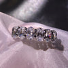 7.5ctw 925 Sterling Silver Oval Engagement Eternity Ring - EverlyCrafted