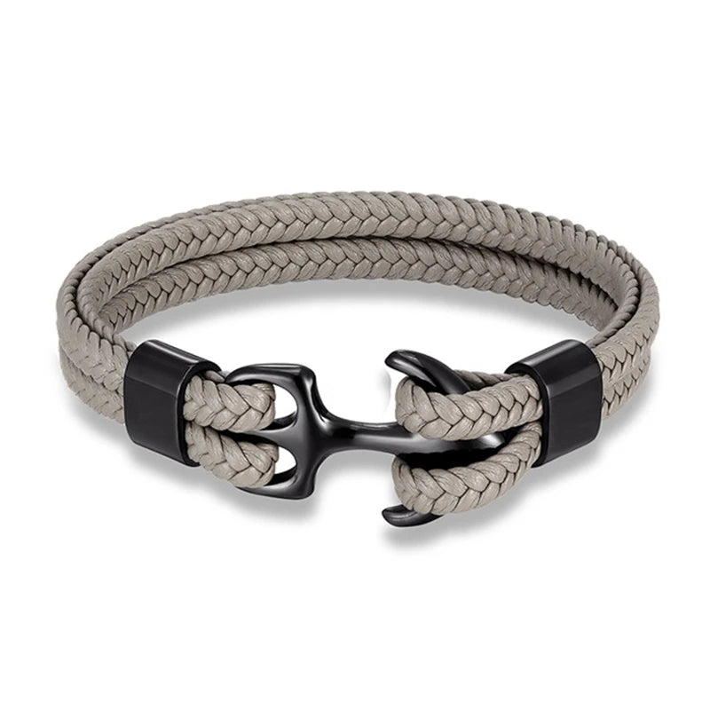 Navy Style Anchor Bracelet for Men and Women - EverlyCrafted