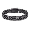 Punk Men's 12mm Wide Cuban Link Chain Bracelet - EverlyCrafted