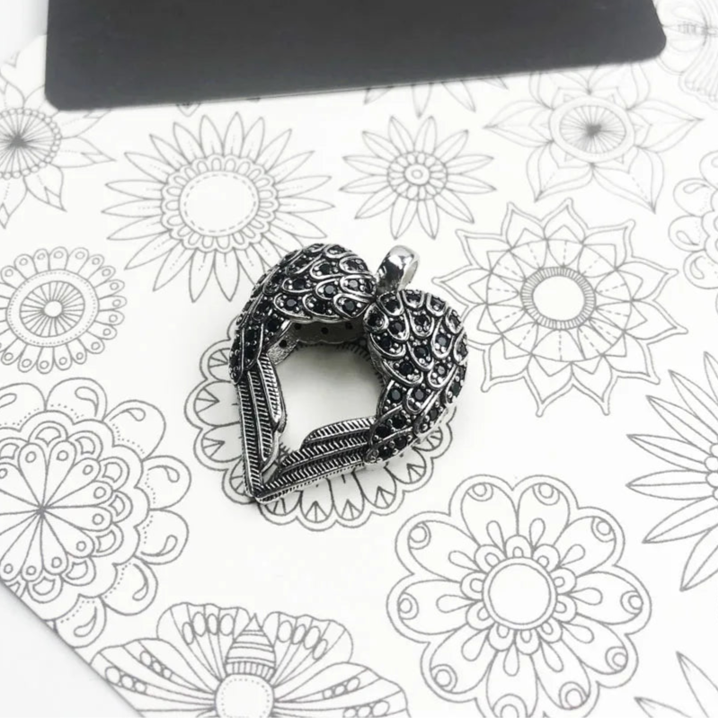 Sterling Silver Heart Wings Pendant Jewelry for Men and Women - EverlyCrafted