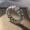 7.5ctw 925 Sterling Silver Oval Engagement Eternity Ring - EverlyCrafted