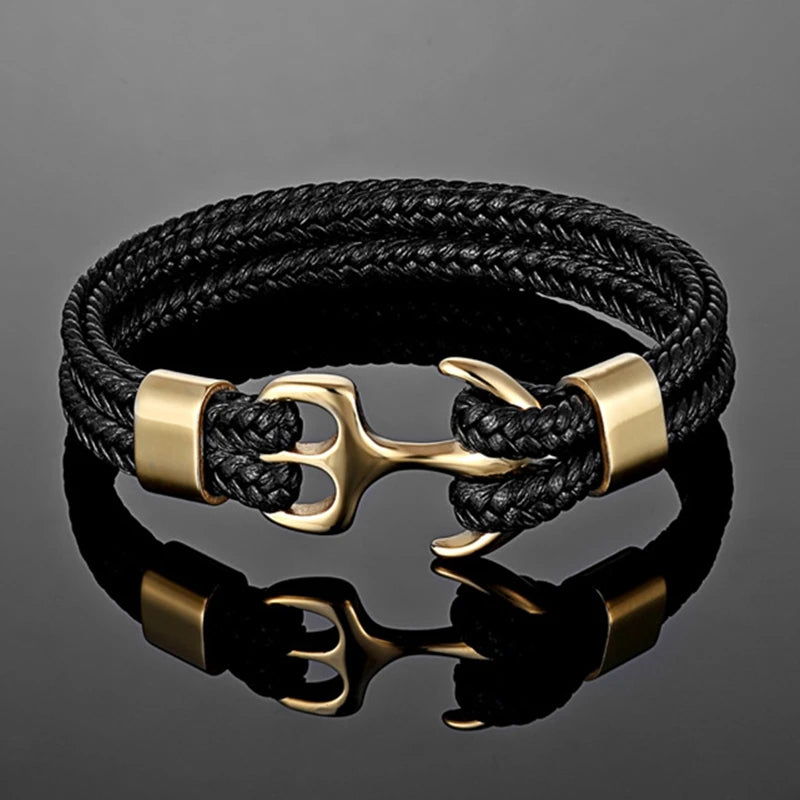 Navy Style Anchor Bracelet for Men and Women