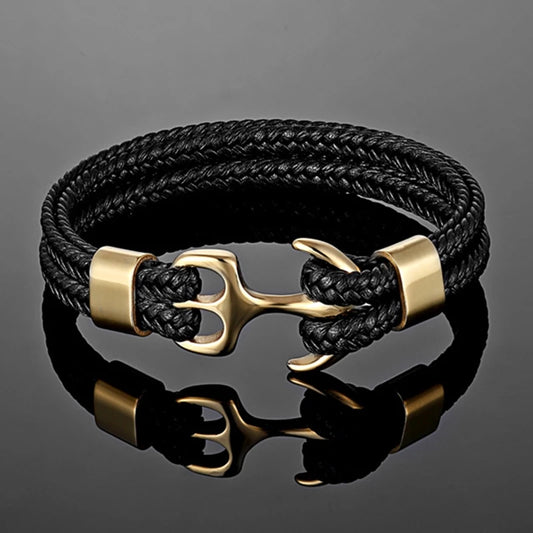 Navy Style Anchor Bracelet for Men and Women