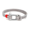 Black Stainless Steel U-Shape Survival Bracelet - EverlyCrafted