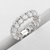 7.5ctw 925 Sterling Silver Oval Engagement Eternity Ring - EverlyCrafted