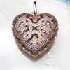 925 Sterling Silver Heart Locket Pendant Jewelry for Women - EverlyCrafted