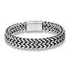 Punk Men's 12mm Wide Cuban Link Chain Bracelet - EverlyCrafted