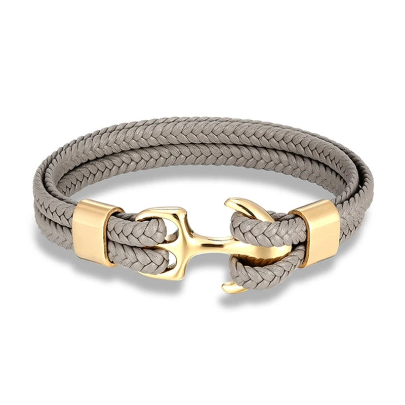 Navy Style Anchor Bracelet for Men and Women - EverlyCrafted