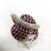 Vintage Snake Pendant with Heart | 925 Sterling Silver Jewelry - EverlyCrafted