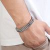 Punk Men's 12mm Wide Cuban Link Chain Bracelet - EverlyCrafted