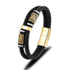 Norse Mythology Viking Compass Runes Amulet Bracelet for Men - EverlyCrafted