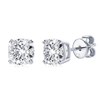 Moissanite Cushion Cut Stud Earrings - 925 Sterling Silver 1.5CT - EverlyCrafted