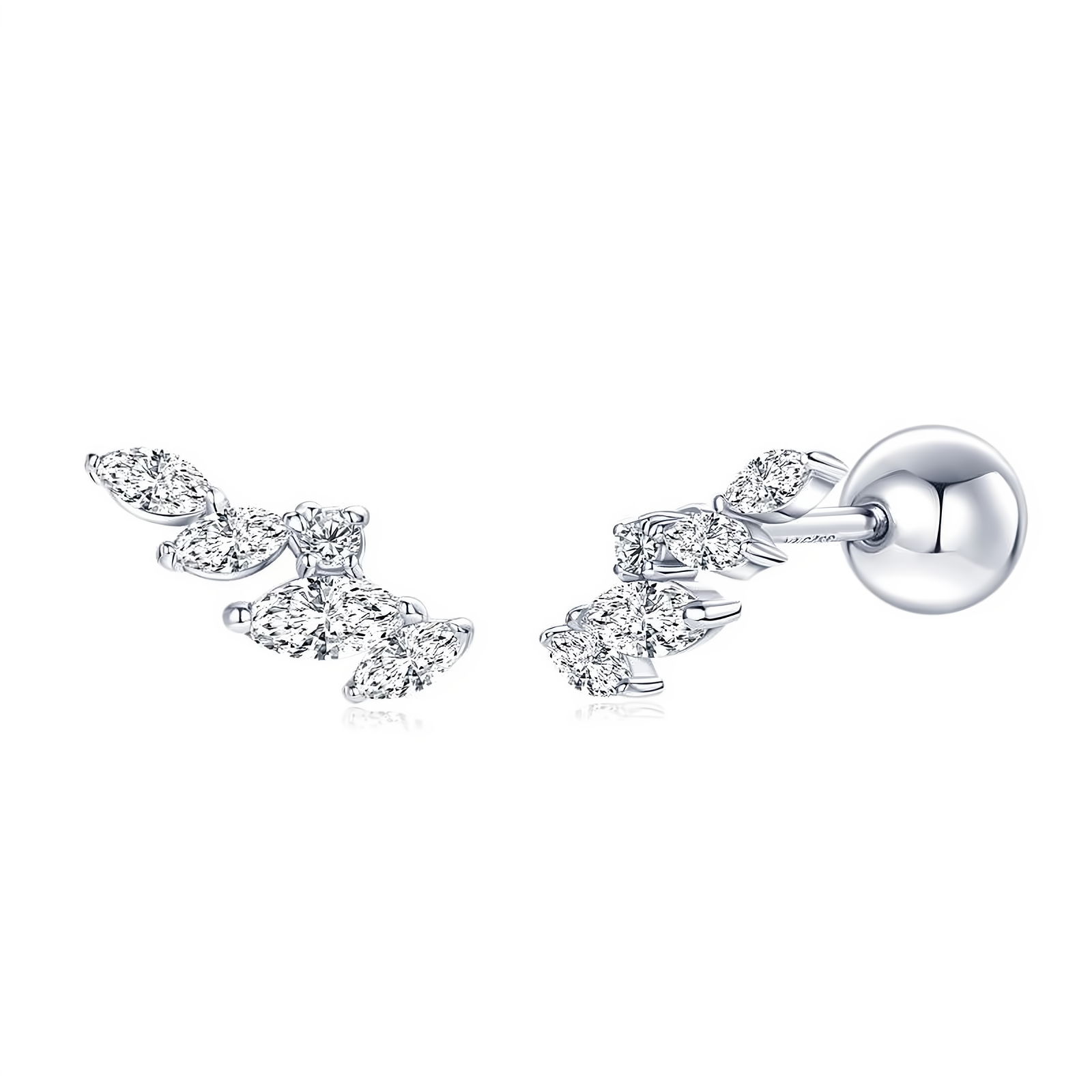Oval Cut Moissanite Earrings in 925 Sterling Silver - EverlyCrafted