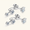 Moissanite 2.0 CTTW Stud Earrings in 925 Sterling Silver - EverlyCrafted