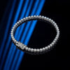 2mm Moissanite Tennis Bracelet for Men & Women - Sterling Silver