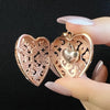 925 Sterling Silver Heart Locket Pendant Jewelry for Women - EverlyCrafted
