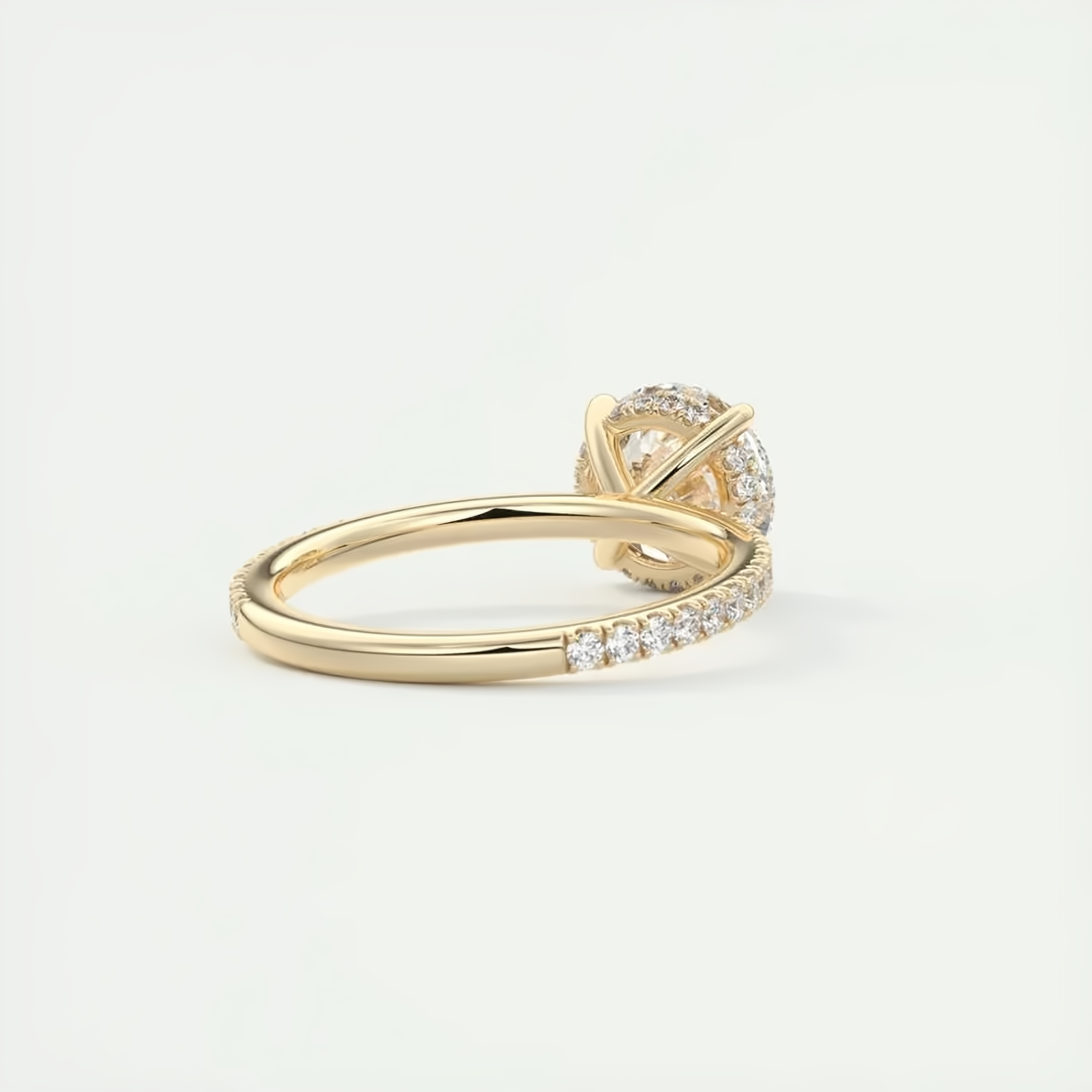 Moissanite Engagement Ring in 925 Sterling Silver - EverlyCrafted