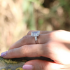 1/2/3/4 Carat Radiant Cut Moissanite Engagement Ring - EverlyCrafted