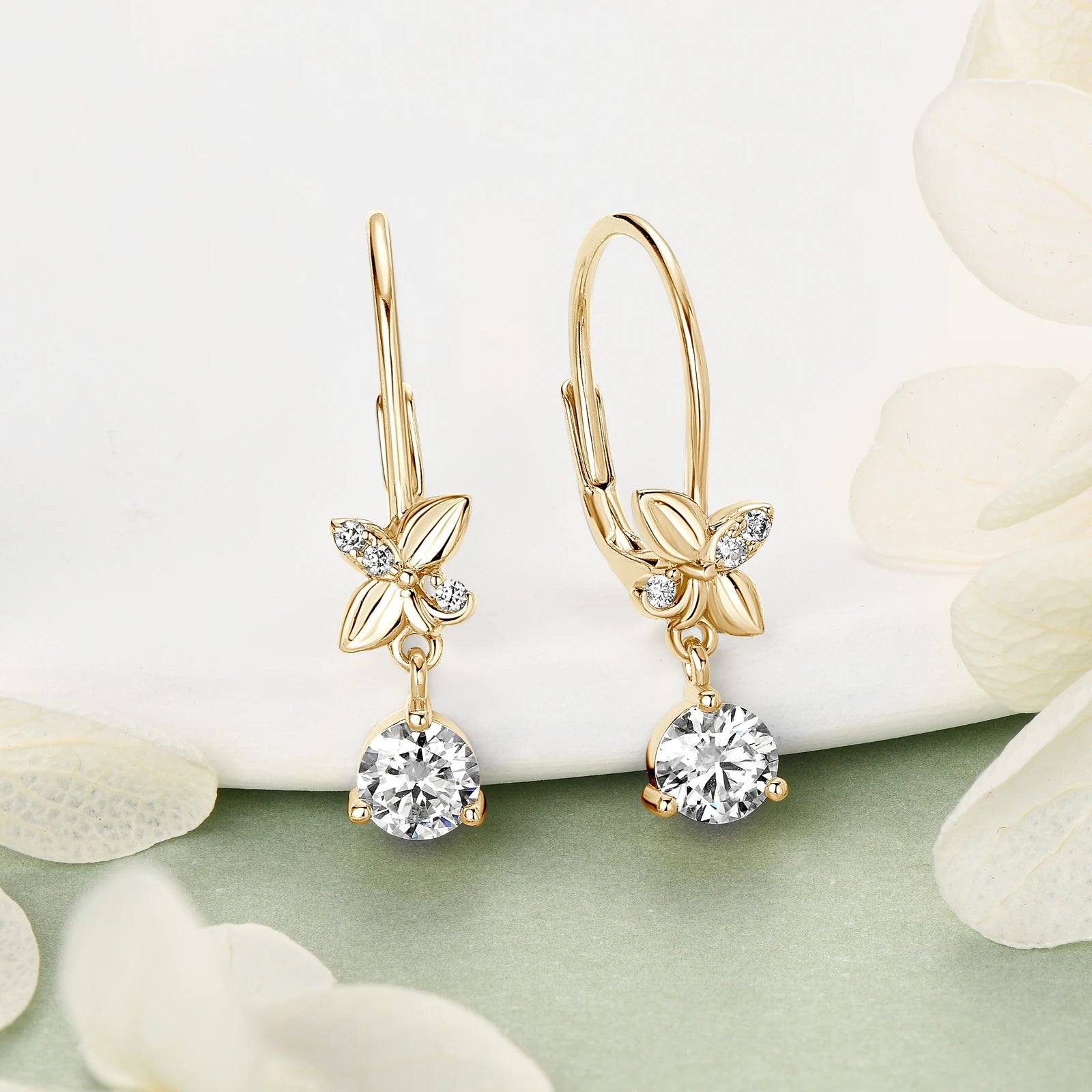 Moissanite Drop Clip Earrings 925 Sterling Silver 2CTW - EverlyCrafted