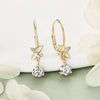 Moissanite Drop Clip Earrings 925 Sterling Silver 2CTW - EverlyCrafted