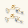 Moissanite 2.0 CTTW Stud Earrings in 925 Sterling Silver - EverlyCrafted