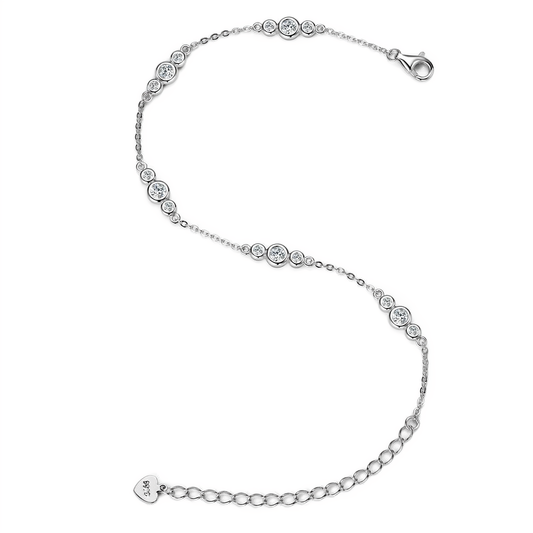 Moissanite Bracelet - 18k Gold Plated 925 Sterling Silver - EverlyCrafted