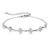 Moissanite Flower Bracelet - 18k Gold Plated 925 Sterling Silver - EverlyCrafted