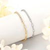 Moissanite Half Tennis Bracelet - 18k Gold Plated 925 Sterling Silver - EverlyCrafted