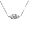 1/2 Carat Marquise Cut Solitaire Moissanite Diamond Pendant Necklace - EverlyCrafted