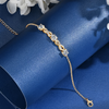 Moissanite Infinity Bracelet - Gold Plated 925 Sterling Silver