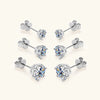 925 Silver Moissanite Jewelry Set with Gold Plating - EverlyCrafted