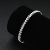 Zircon Tennis Bracelet 925 Sterling Silver Plated 18k White Gold - EverlyCrafted