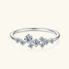 Round Moissanite Diamond Rings for Women - 925 Silver - EverlyCrafted