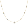 Elegant Moissanite Choker Necklace - 925 Sterling Silver - EverlyCrafted