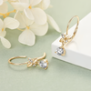 Moissanite Drop Clip Earrings 925 Sterling Silver 2CTW - EverlyCrafted