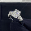 1/2/3/4 Carat Radiant Cut Moissanite Engagement Ring - EverlyCrafted