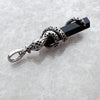 Vintage Snake Pendant with Blackened Onyx - 925 Sterling Silver - EverlyCrafted
