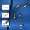 Elegant Moissanite Choker Necklace - 925 Sterling Silver - EverlyCrafted
