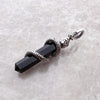 Vintage Snake Pendant with Blackened Onyx - 925 Sterling Silver - EverlyCrafted