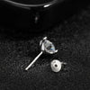 4 CTW Round Moissanite Stud Earrings - Classic 925 Silver Setting - EverlyCrafted