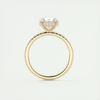 Moissanite Engagement Ring in 925 Sterling Silver