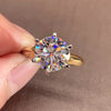 3ct Moissanite Engagement Ring in 925 Silver with Certificate - EverlyCrafted