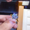3ct Moissanite Engagement Ring in 925 Silver with Certificate - EverlyCrafted