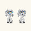 6.5MM 1CT Moissanite Earrings in 925 Sterling Silver - EverlyCrafted